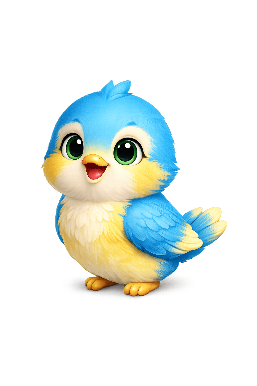 Mascote passarinho do Vetinfo